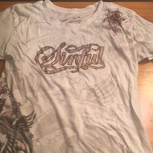 NWOT Sinful t-shirt never worn